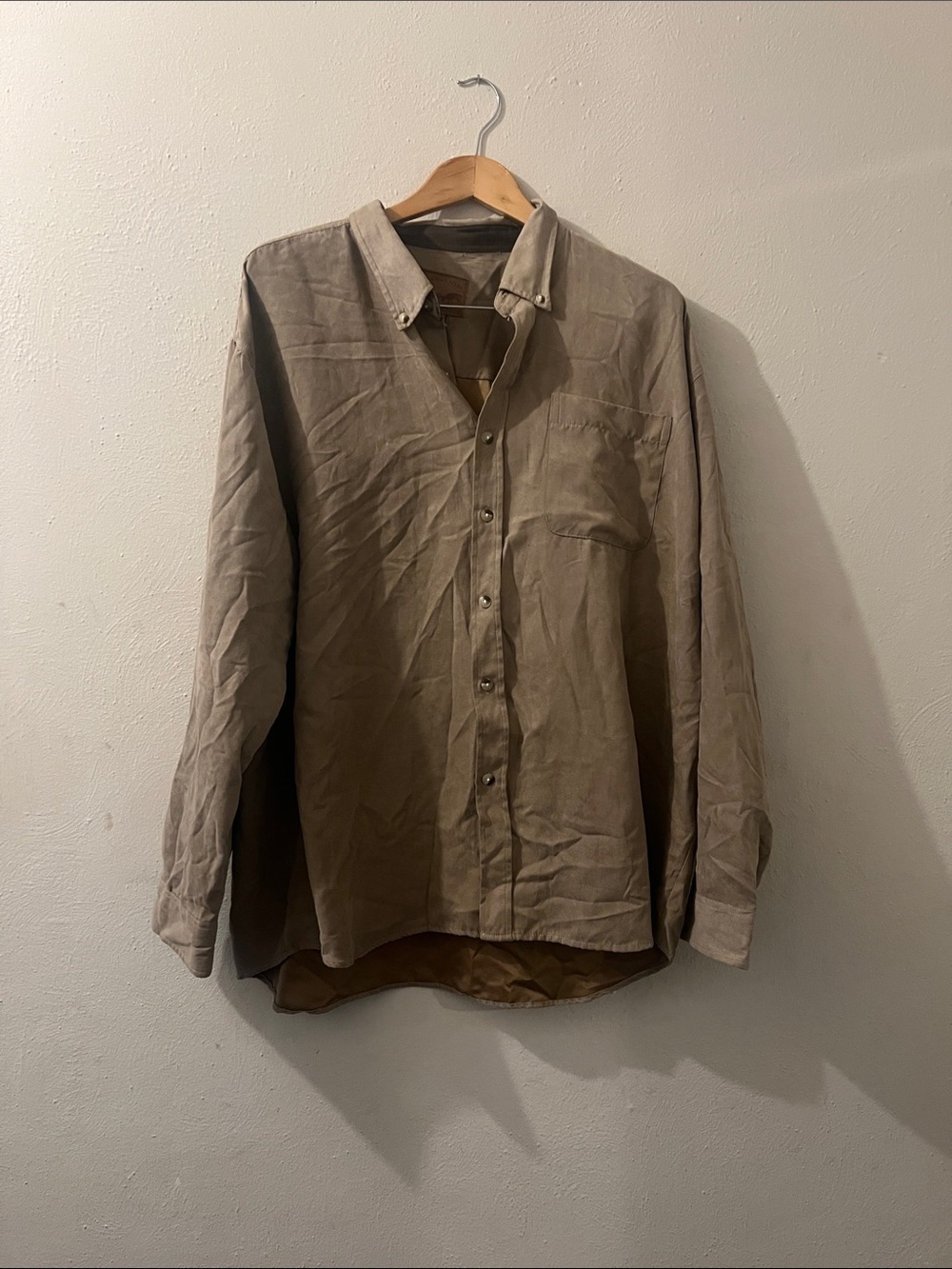 Buckhorn Brown Suede Button Up Mens